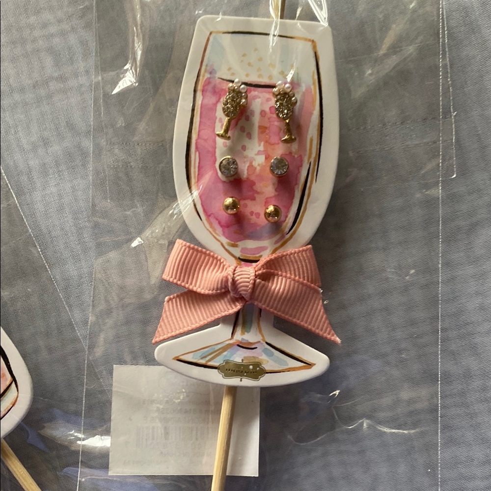 Mud Pie Pink and Gold Cake Topper